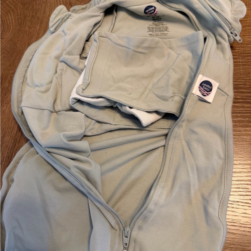 Nested Bean Zen One Swaddle in Sage Green - Picture 2 of 5